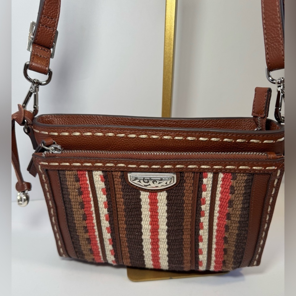 Brighton Cate Crossbody Organizer in the "Bourbon" colorway